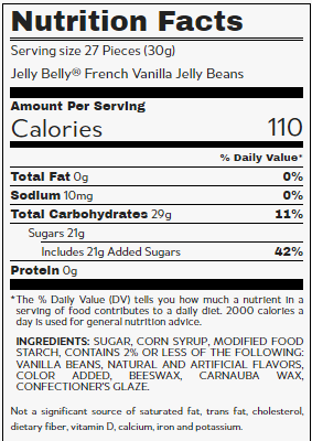 Jelly Belly Jelly Beans French Vanilla 10lb