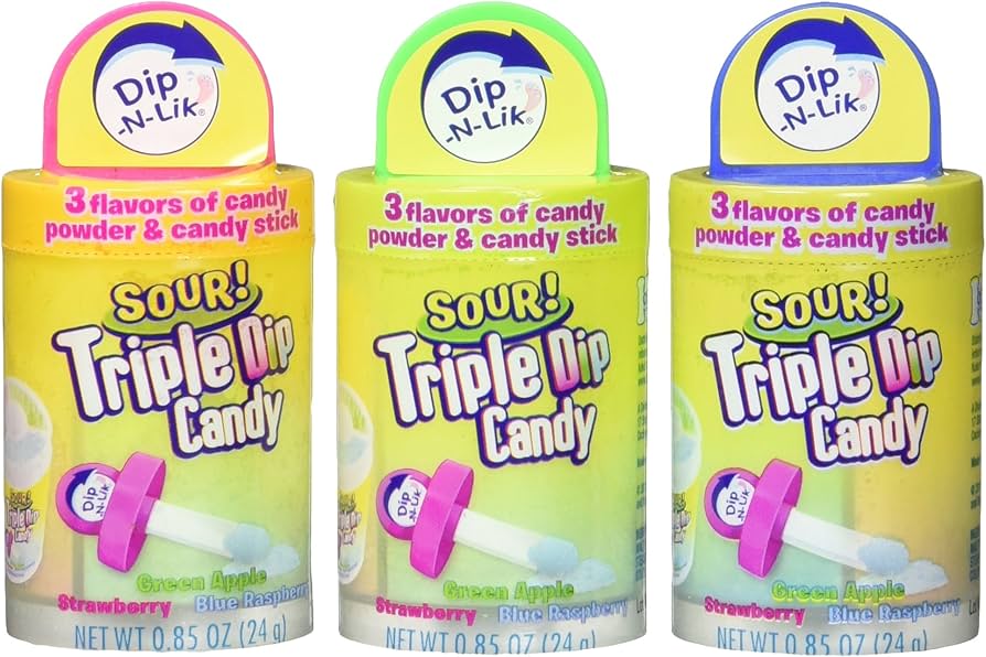 KoKo's Dip-N-Lik Sour Triple Dip Candy 12ct