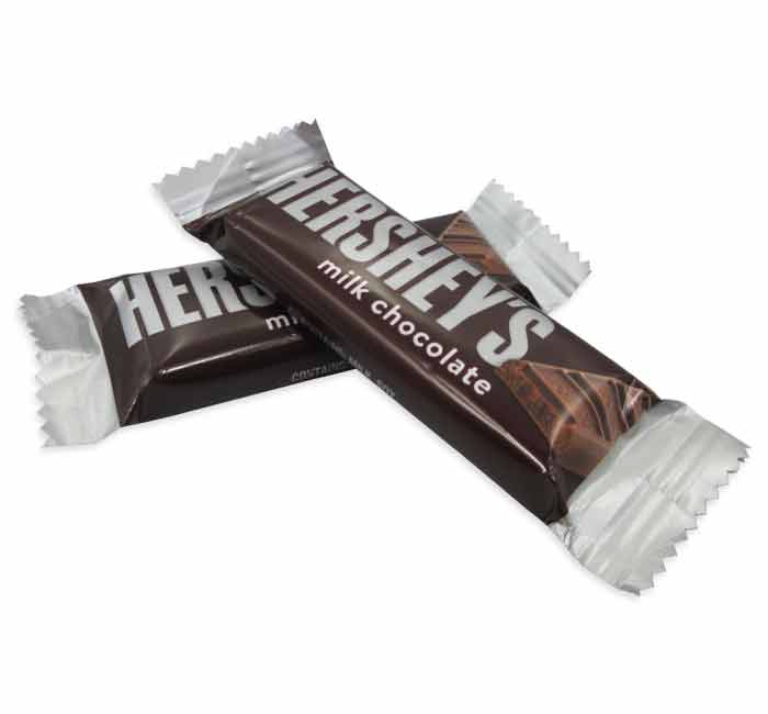 Hershey 36327 Milk Chocolate Snack Size 35.25lb Special Order
