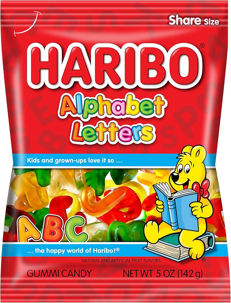 Haribo Alphabet Letters 5oz 12ct