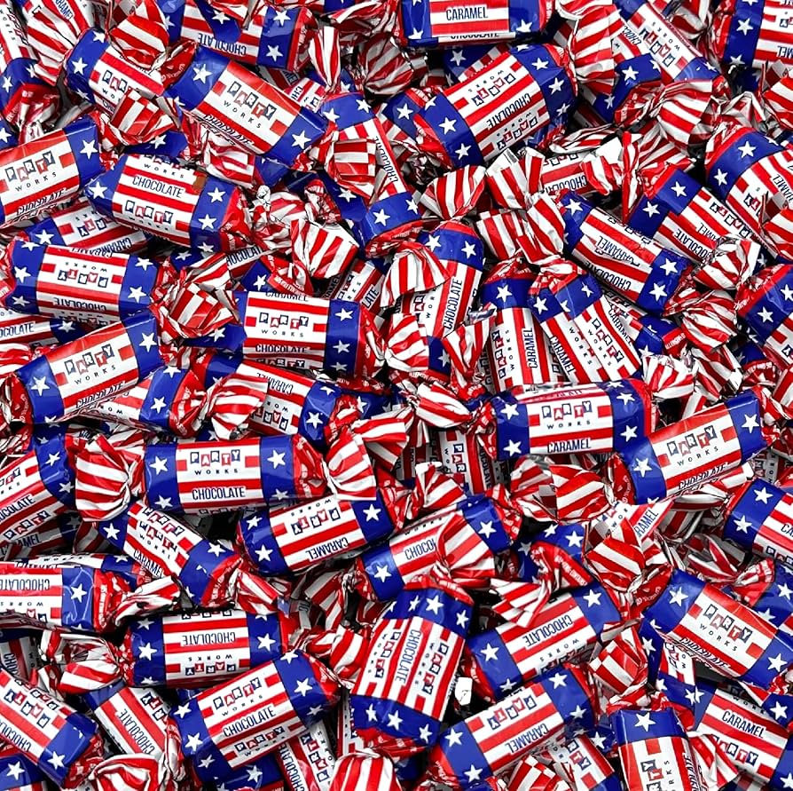 Patriotic Chocolate Flavored Caramel 5lbs