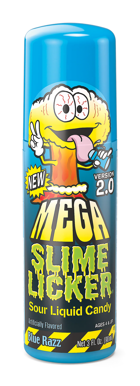 Toxic Waste Mega Slime Lickers 2.0 Sour Rolling Liquid Candy 12ct