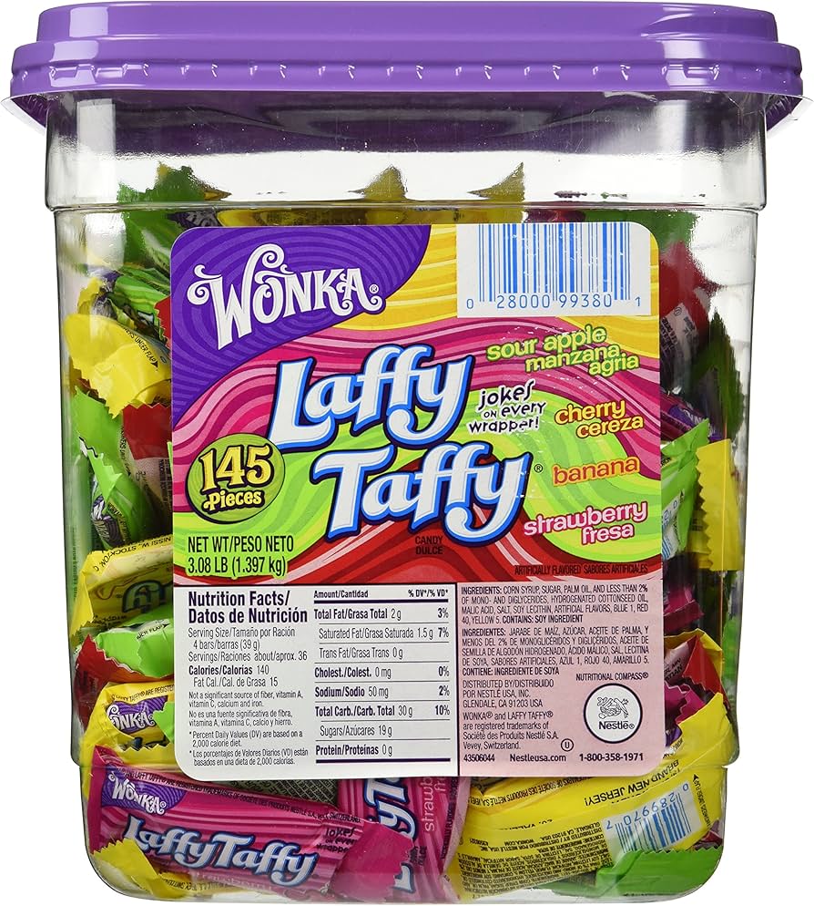 Laffy Taffy Assorted Flavors 145ct Tub