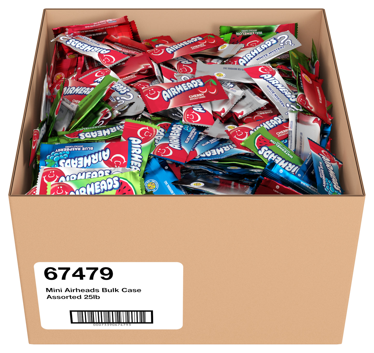 Mini Airheads Assorted Loose 25lb