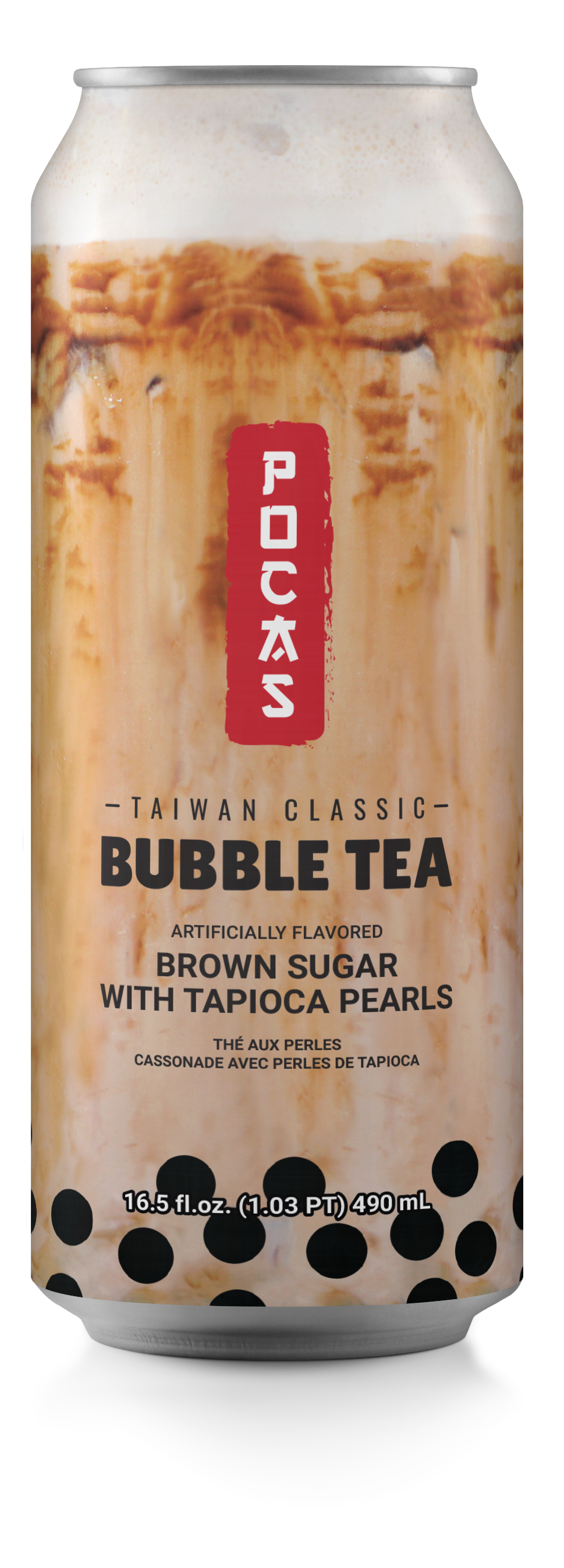 Pocas Bubble Tea Brown Sugar 16.5oz 24ct