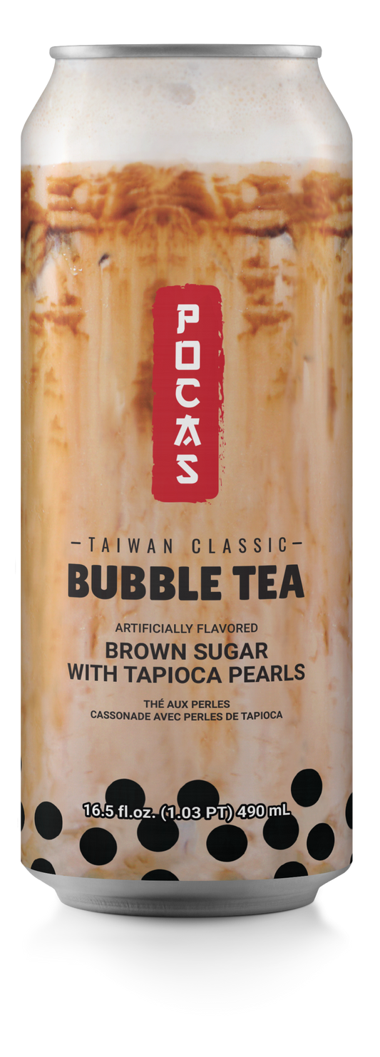 Pocas Bubble Tea Brown Sugar 16.5oz 24ct