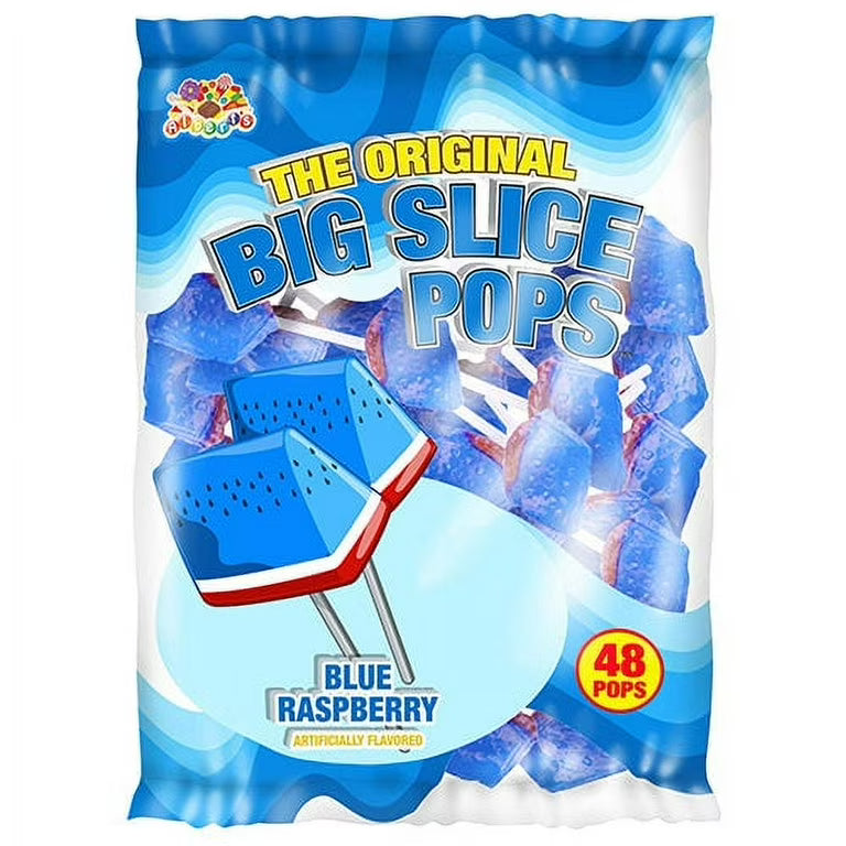 Alberts Big Slice Pop Blue Raspberry 48ct