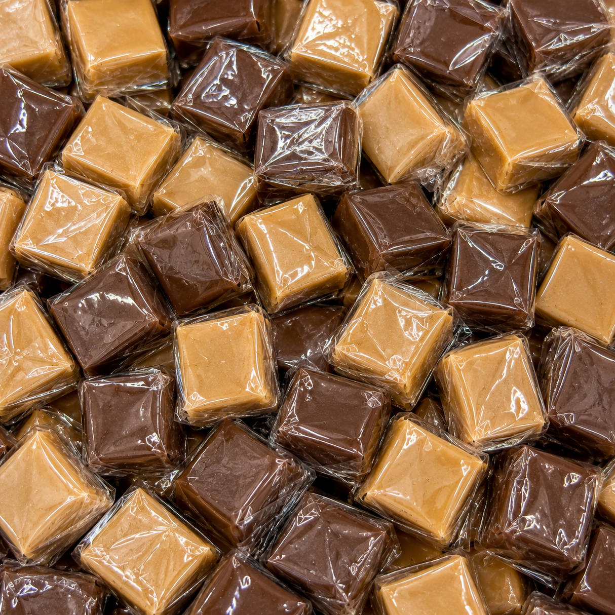 Vanilla & Chocolate Caramels Wrapped 5lb (6 per case)