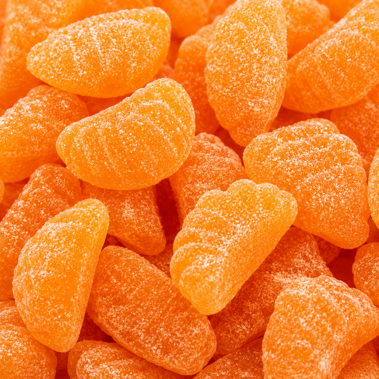 Orange Slices Starch Jelly Candy 22lb