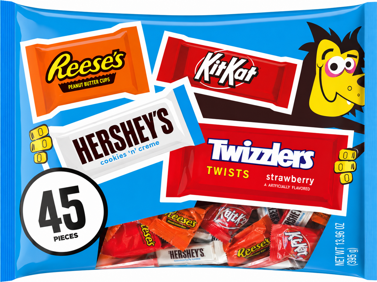 Hershey Halloween Chocolate Assortment 45pcs 10ct