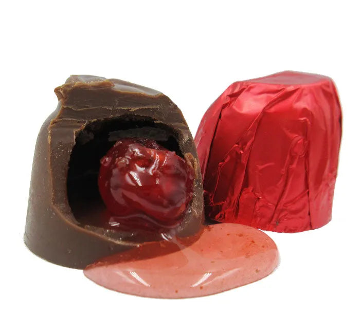 Asher Cordial Cherries Milk Chocolate Red Foil 6lbs