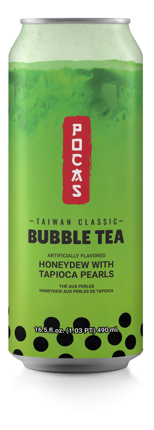 Pocas Bubble Tea Honeydew 16.5oz 24ct