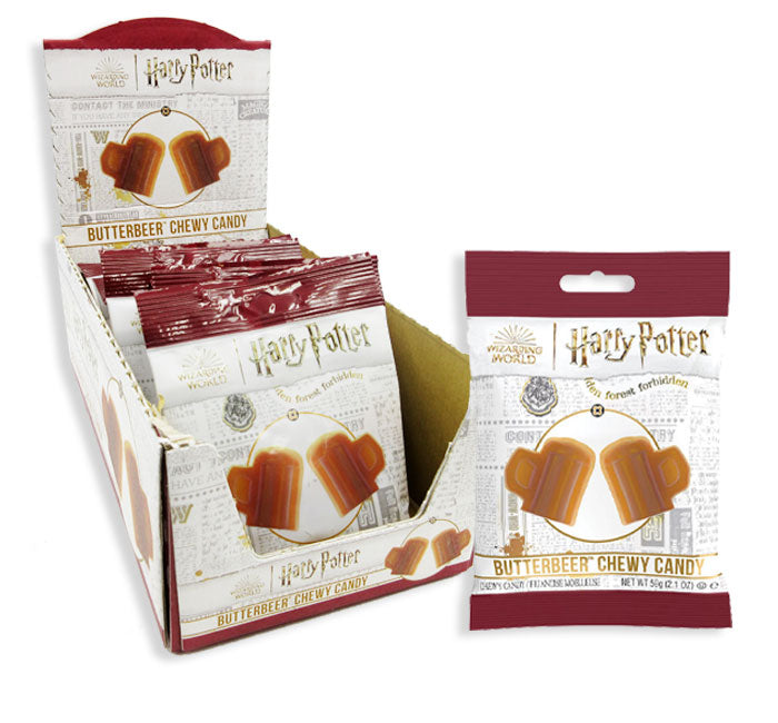 HARRY POTTER PEG BAG - BUTTERBEER CHEWY CANDY 2.1oz 12ct