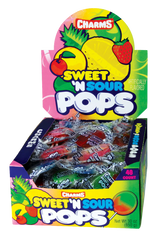 Charms Sweet And Sour Flat Pops 48ct