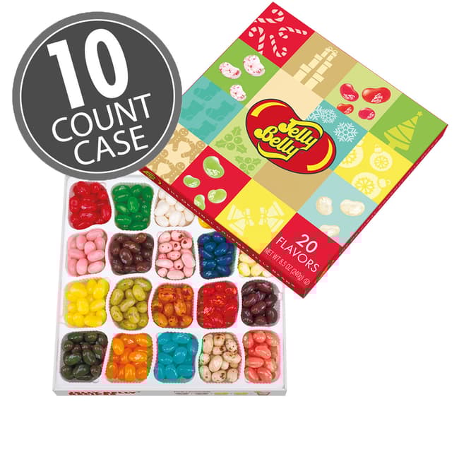 Jelly Belly 20 Flavor Christmas Gift Box 8.5oz 10ct