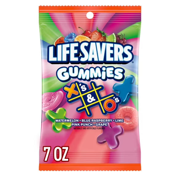 Lifesavers Gummies XO Peg Bag 7oz 12ct