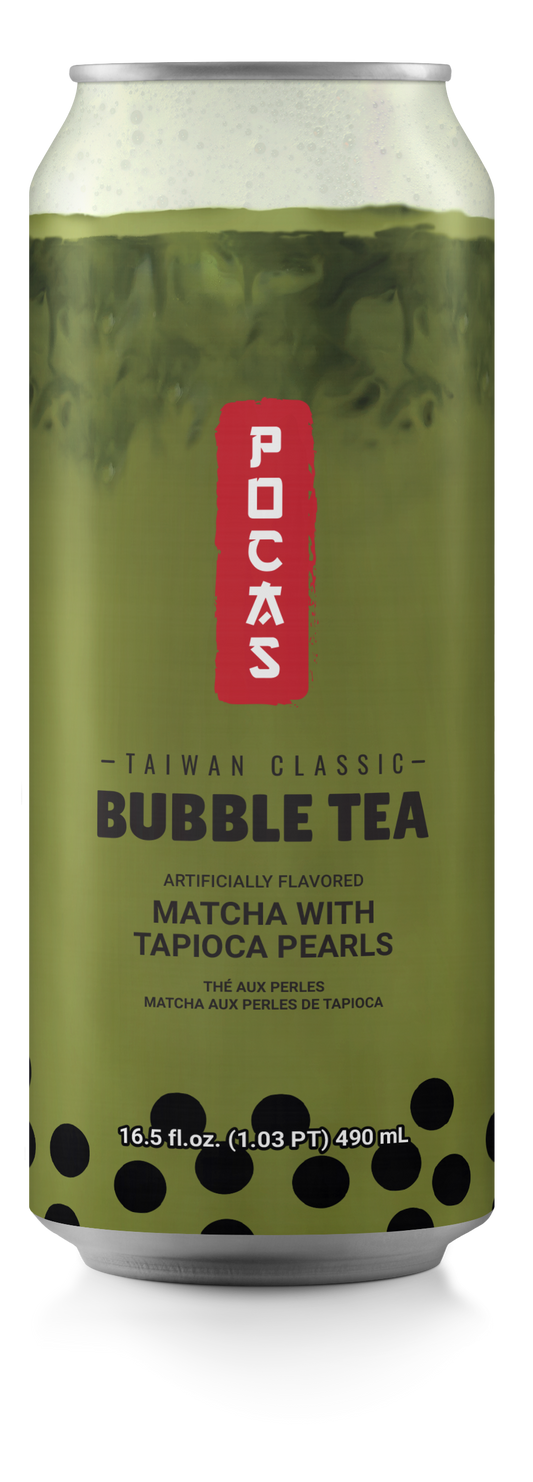 Pocas Bubble Tea Matcha 16.5oz 24ct