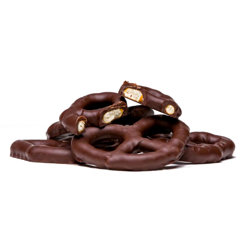 Asher Dark Chocolate Smothered Pretzels 7lb Box *Fragile Item*