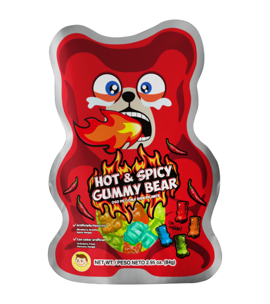 Pocas Hot & Spicy Gummy Bears 2.95oz 48ct