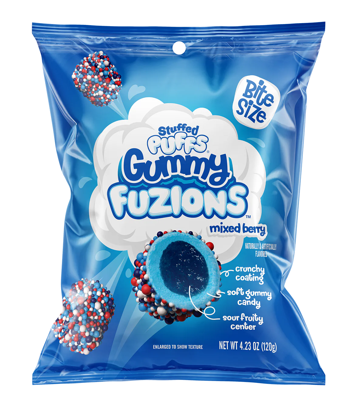 Stuffed Puffs Gummy Fuzions Mixed Berry 4.23 oz 8ct