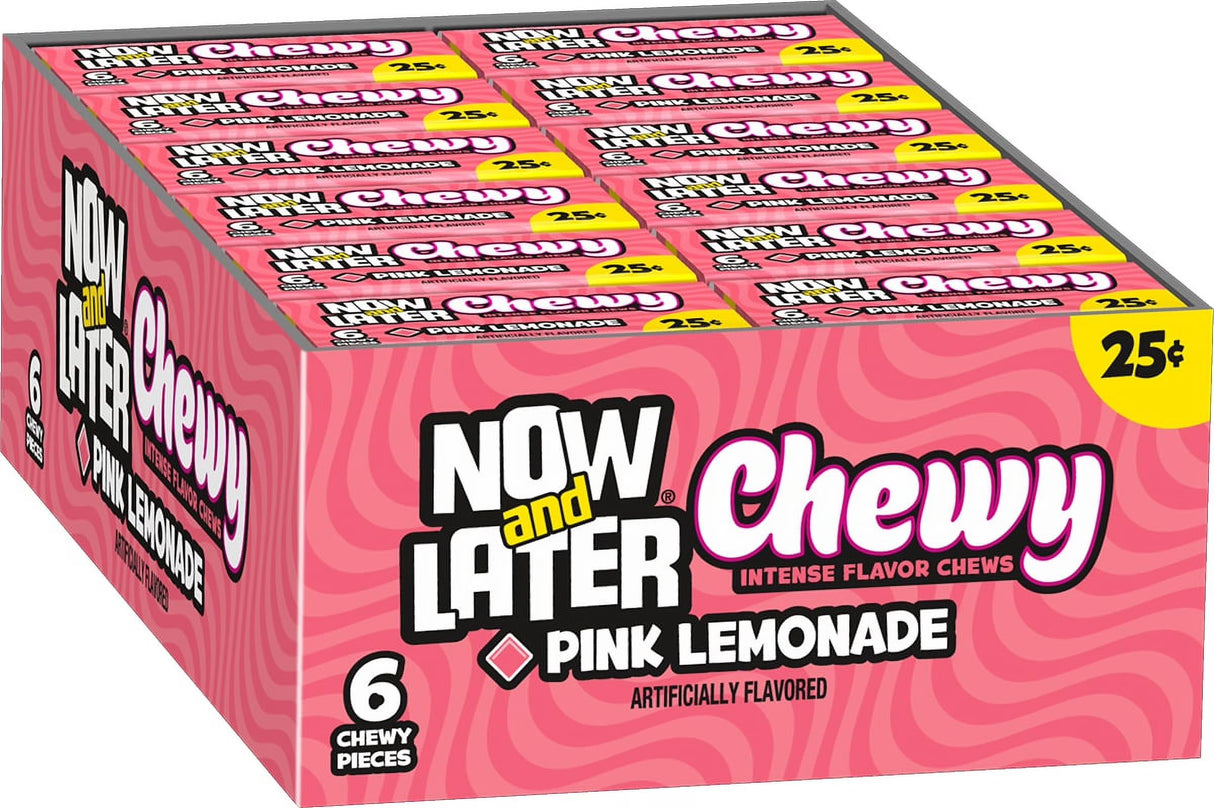 Now and Later Chewy Pink Lemonade 24 Ct