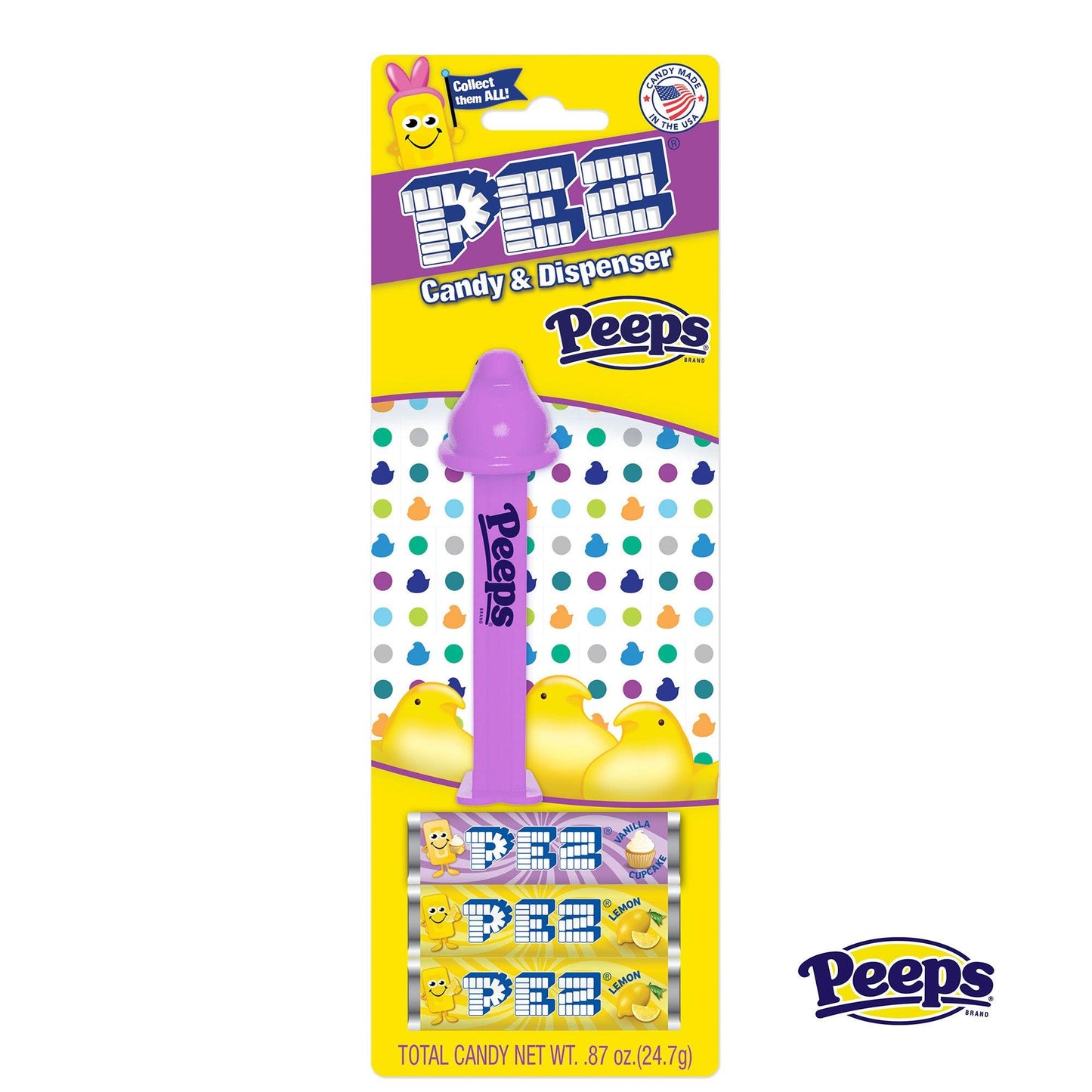 Pez Peeps Easter Blister Packs 12ct