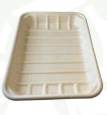 8" x 5" Disposable Bamboo Rectangular Serving Tray - 900 Trays