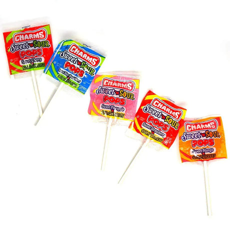 Charms Sweet And Sour Flat Pops 48ct
