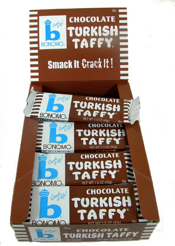 Bonomo Turkish Taffy Chocolate 1.5oz Bar 24ct