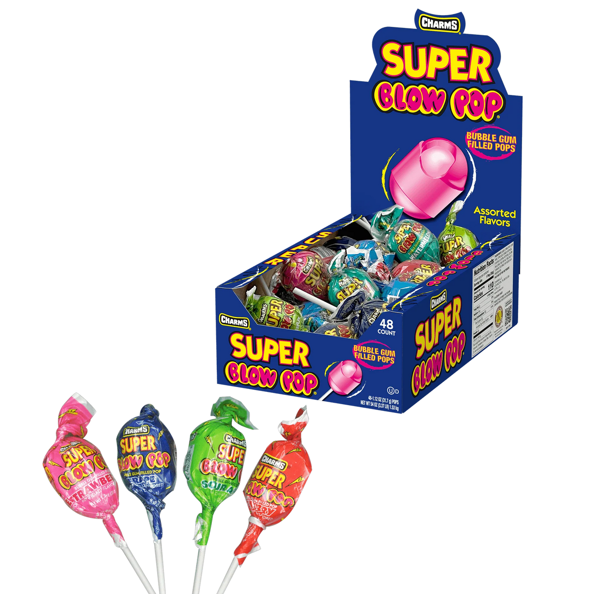 Charms Super Blow Pop 48ct