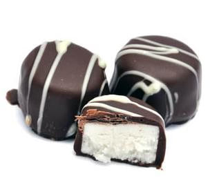 Asher Dark Chocolate Vanilla Buttercreams With White String  6lbs