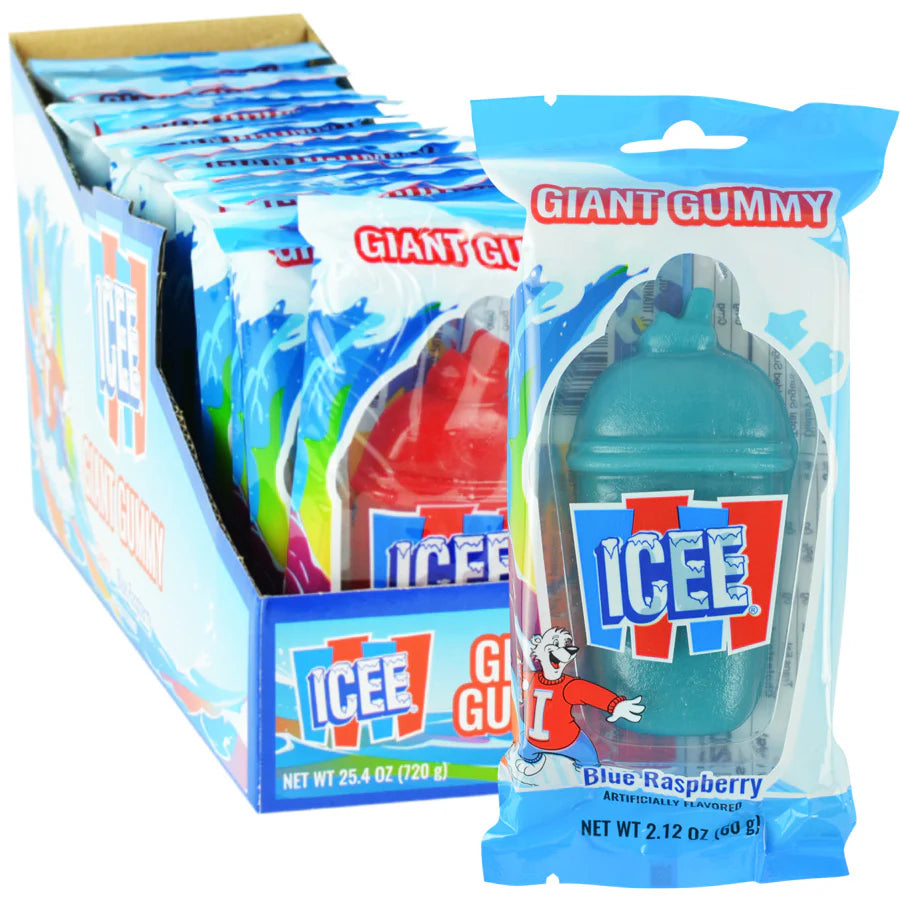 Icee Giant Gummy 2.1oz display Box 12ct