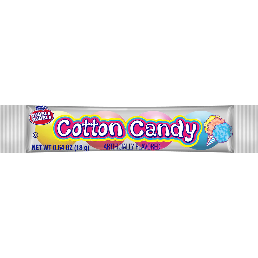 Dubble Bubble Cotton Candy 4-Ball Tube 36ct