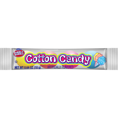 Dubble Bubble Cotton Candy 4-Ball Tube 36ct