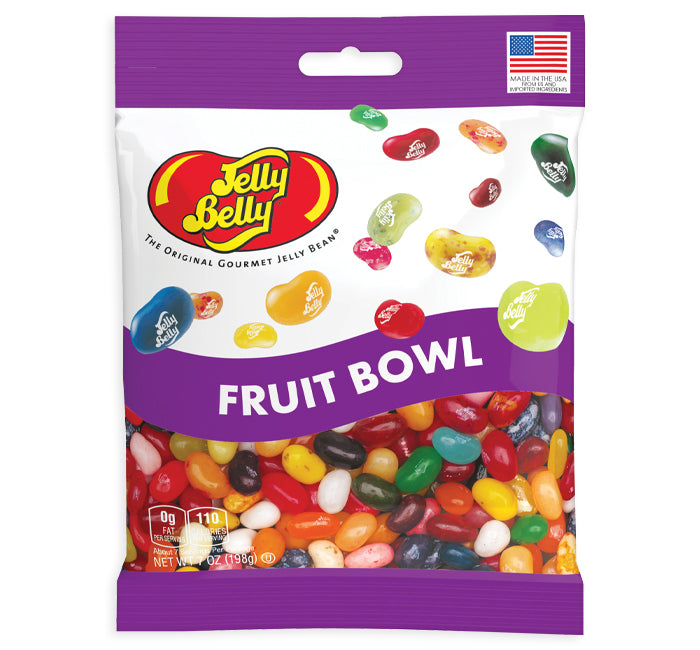 Jelly Belly Fruit Bowl Large Peg Bag 7oz 12ct