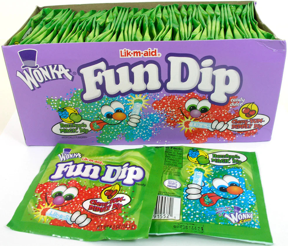 Wonka Lik-M-Aid Fun Dip 48ct