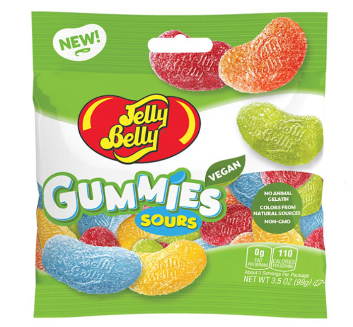 Jelly Belly Bean Shaped Gummy Sours 3.5oz 12ct