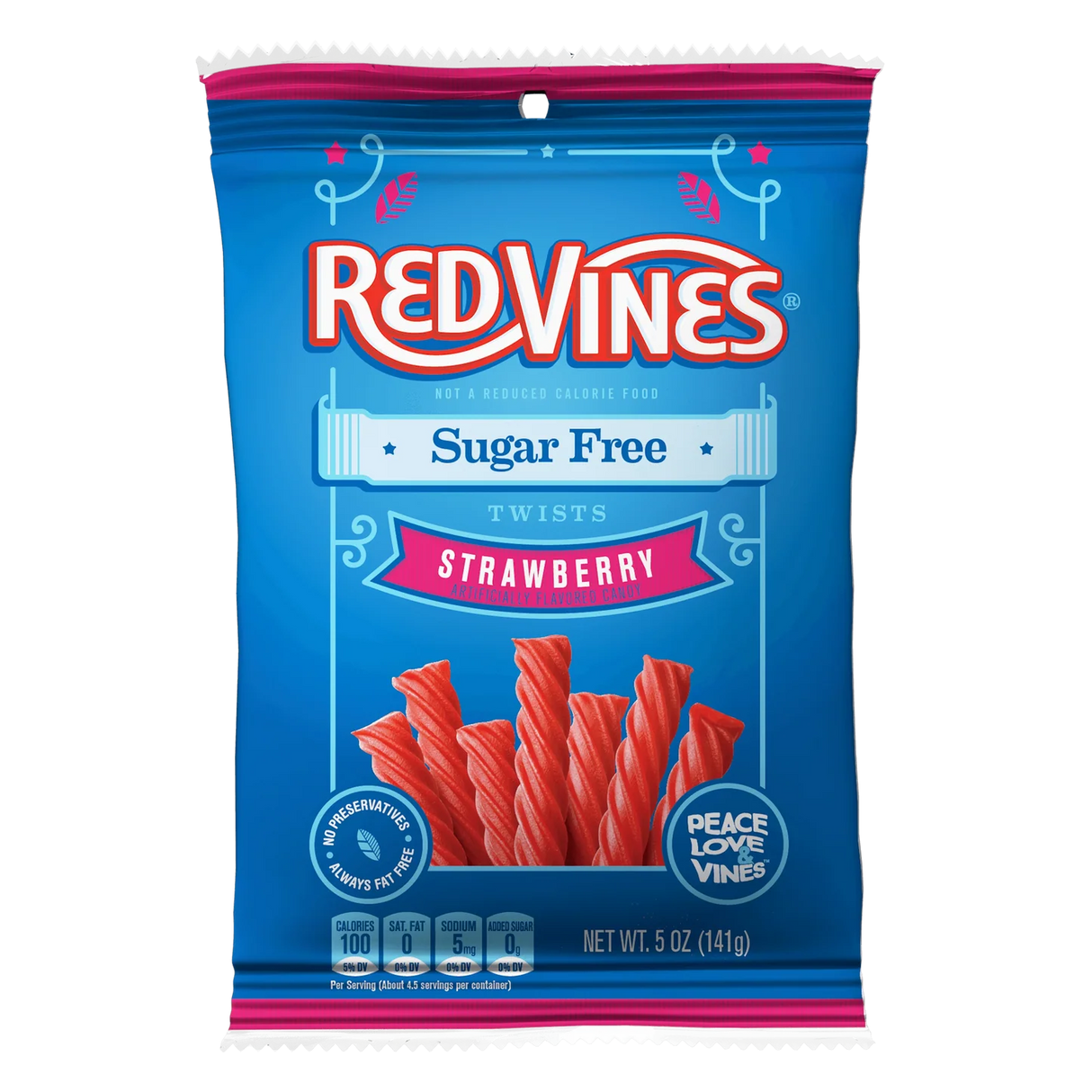 Red Vines Sugar Free Strawberry Twists 5oz 12ct
