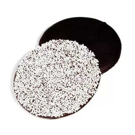 Asher Dark Chocolate Jumbo Nonpareils with White Seeds 64ct