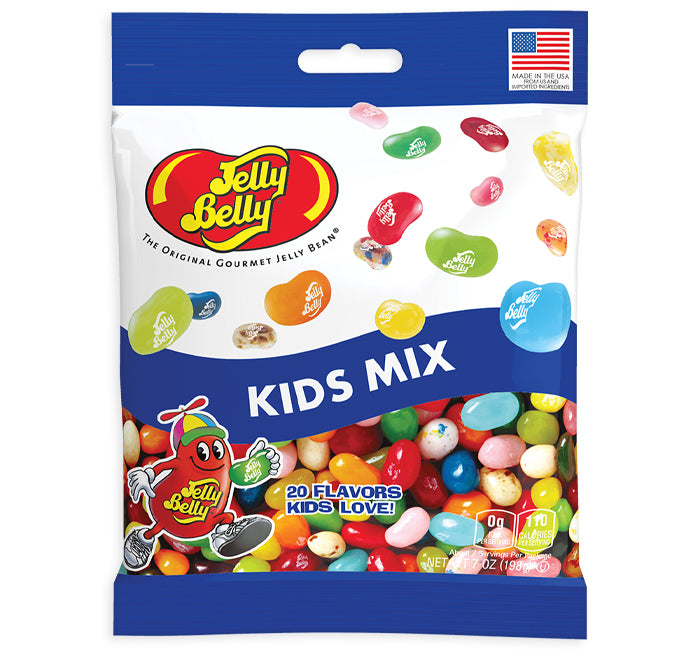 Jelly Belly Kids Mix Large Peg Bag 7oz 12ct