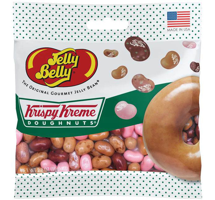 Jelly Belly All Krispy Kreme Doughnuts 2.8oz bags 12ct case