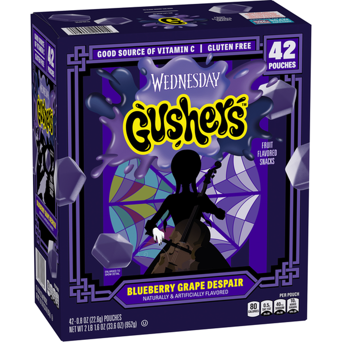 Gushers Wednesday Blueberry Grape Despair 4.25oz 8ct