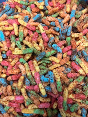 Chili Chamoy Mini Sour Neon Worms 20lb