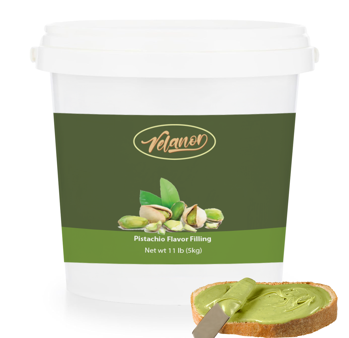 Pistachio Cream 22% Bucket 11lb EACH - Default Title Velanor Candy Store For Me