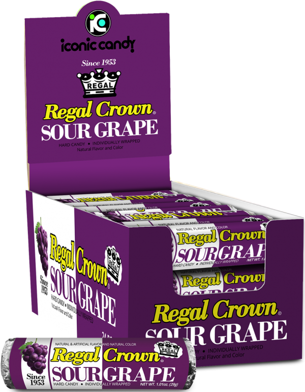 Iconic Regal Crown Sour Grape Rolls 24ct