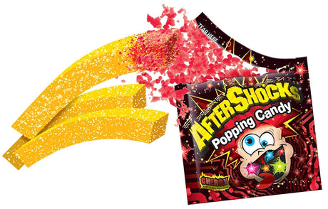 Foreign Candy Company Aftershocks Gummy Fries With Popping Candy Dip 48ct Clip Strip
