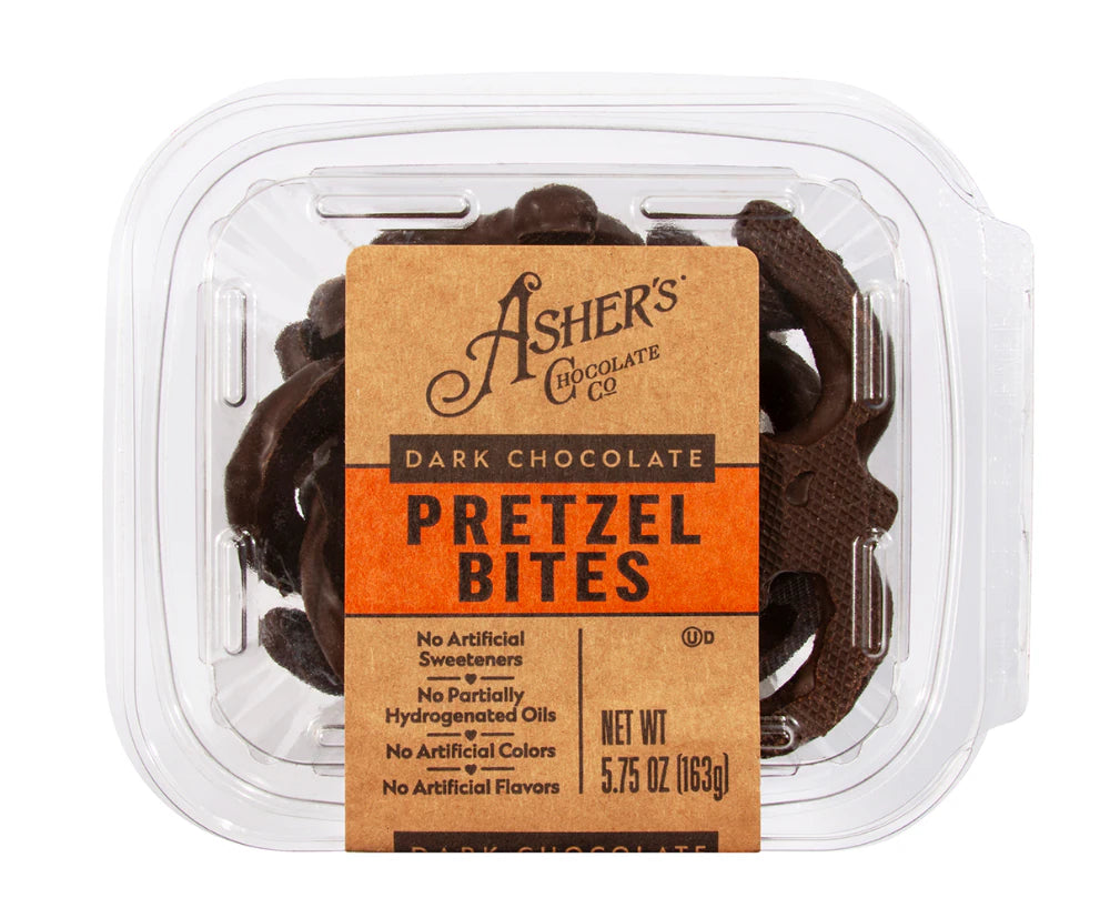 Asher Dark Pretzel Bites 5.75oz 9ct Freshpacks