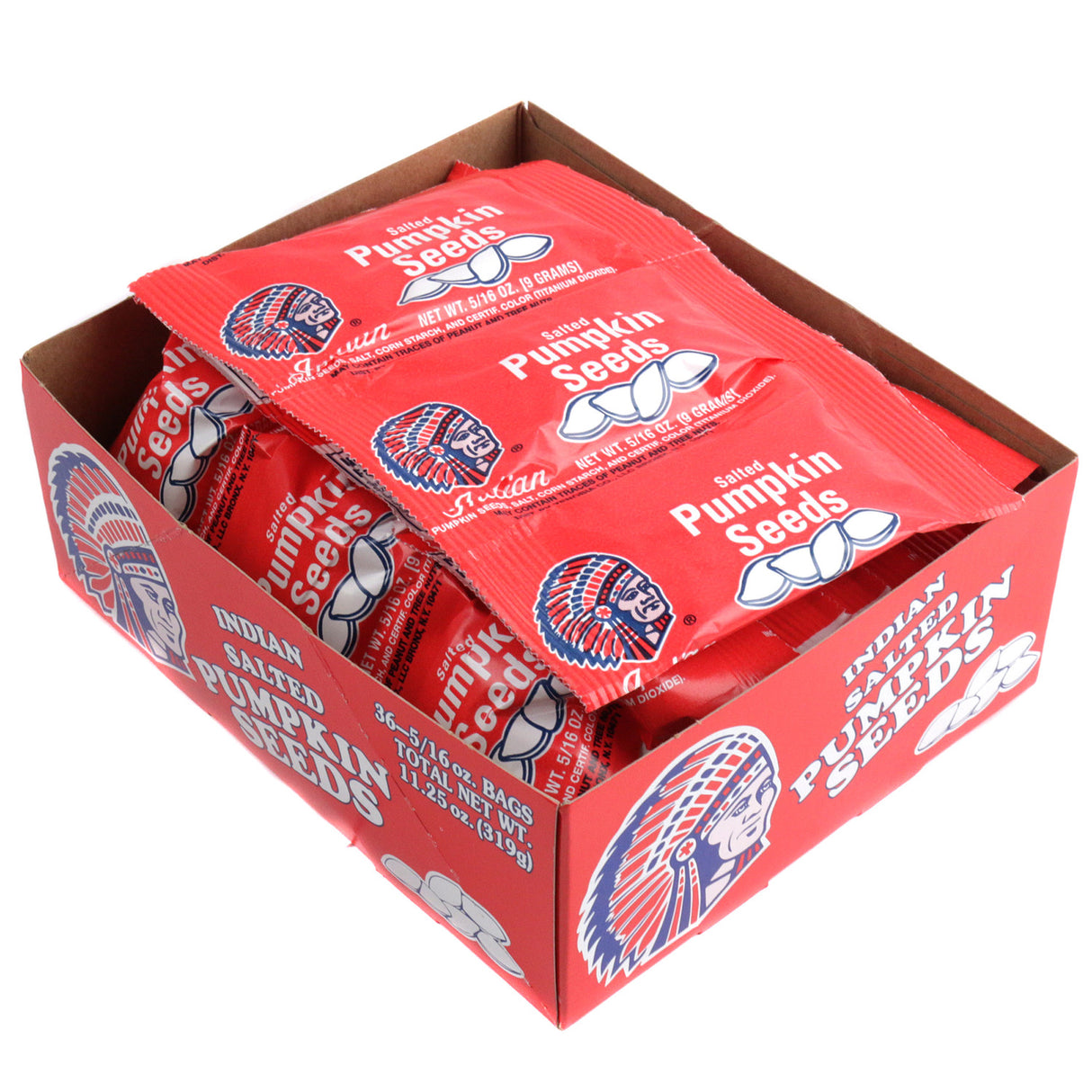 Indian Brand Salted Pumpkin Seeds Original 36ct