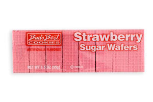 Bud's Best Sugar Wafers Strawberry 3.5oz 24ct