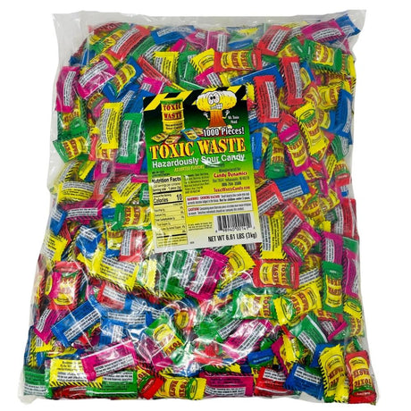 Toxic Waste Sour Candy 1000 Piece Bag